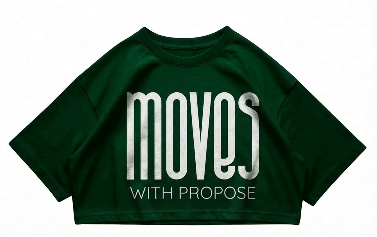 CROPTOP Estampado "Moves with energy"