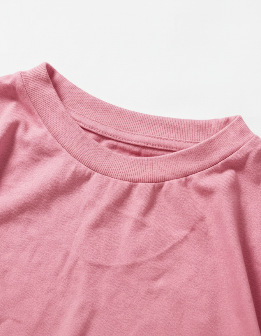 CROP TOP ROSA MUJER OVERSIZE