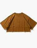 CROP TOP CAFÉ OVERSIZE MUJER