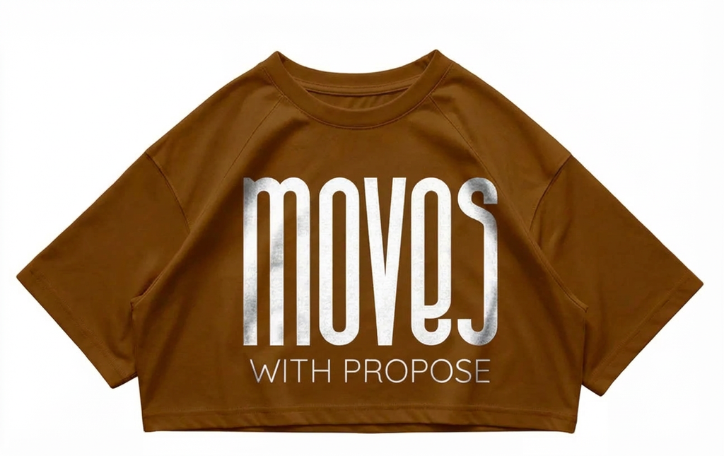 CROPTOP Estampado "Moves with energy"